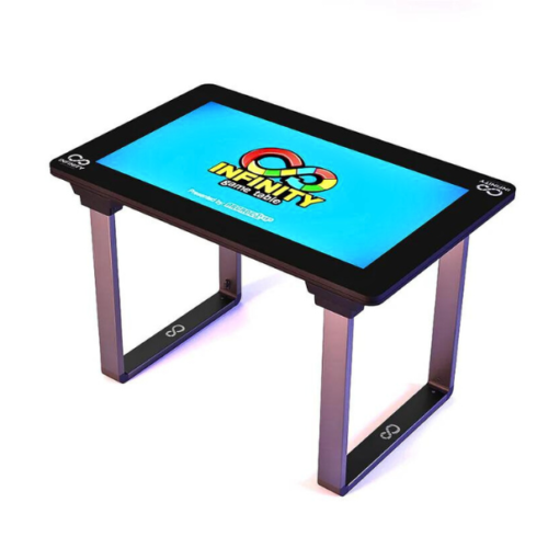 Arcade1UP's Infinity Gaming Table is a fun digital gaming activity to enjoy with friends and family as it includes a large library of 50 Hasbro Game and Activity in its system.