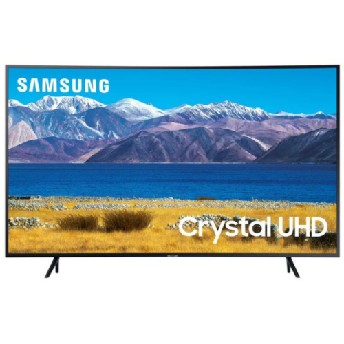 Samsung's 55-inch Class TU8300 Crystal UHD Smart TV has a curved screen design, 4K resolution, and high-quality dynamic crystal-clear color and contrast for its video and images.It is fast performing, high-definition, and includes high dynamic range, making it perfect for viewing photos, videos, and gaming.