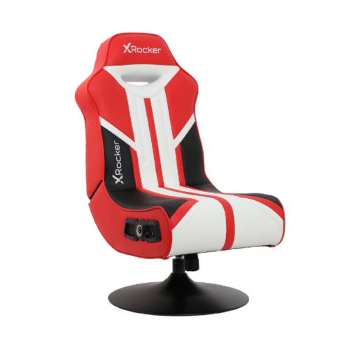 Play video games in a comfortable, stylish designed X Rocker Nebula Pedestal Gaming Chair with audio and 2.1 bluetooth options.